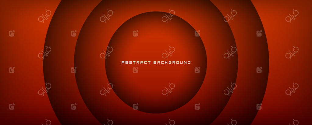 پس‌زمینه انتزاعی و هندسی سه‌بعدی قهوه‌ای با لایه‌های متداخل و افکت برش در فضای تیره؛ طرح گرافیکی مینیمالیست دایره‌ای مناسب برای بنر، تراکت، کارت، جلد و بروشور