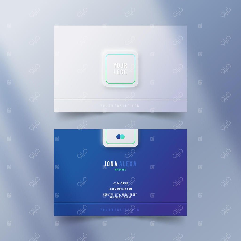 قالب کارت ویزیت نیومورفیک