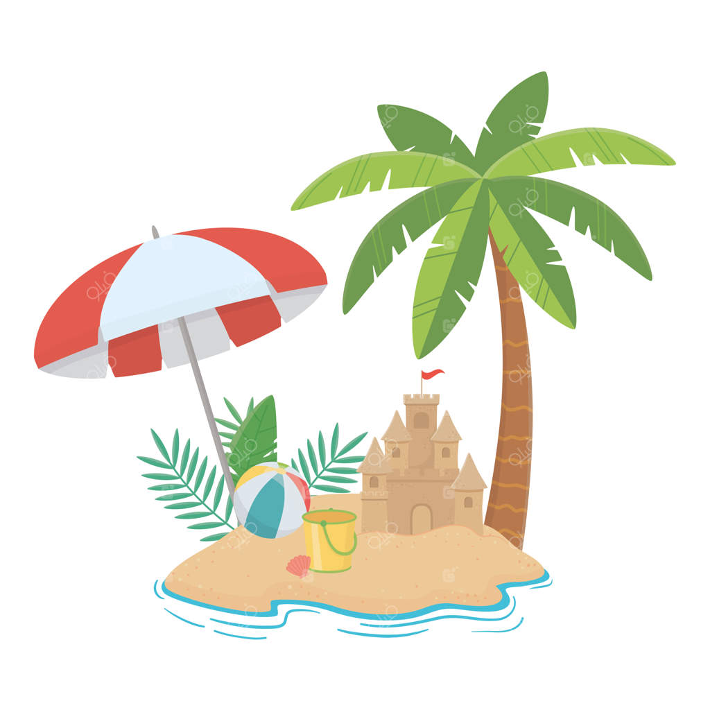 مجموعه آیکون‌های تابستان و تعطیلات