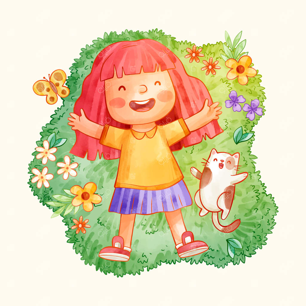 تصویرسازی بهاری با آبرنگ