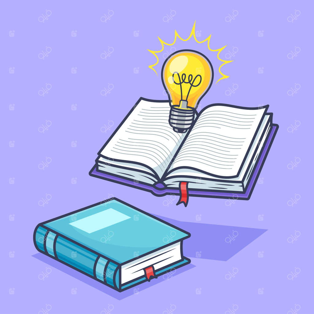 تصویرسازی وکتور آموزش کتاب