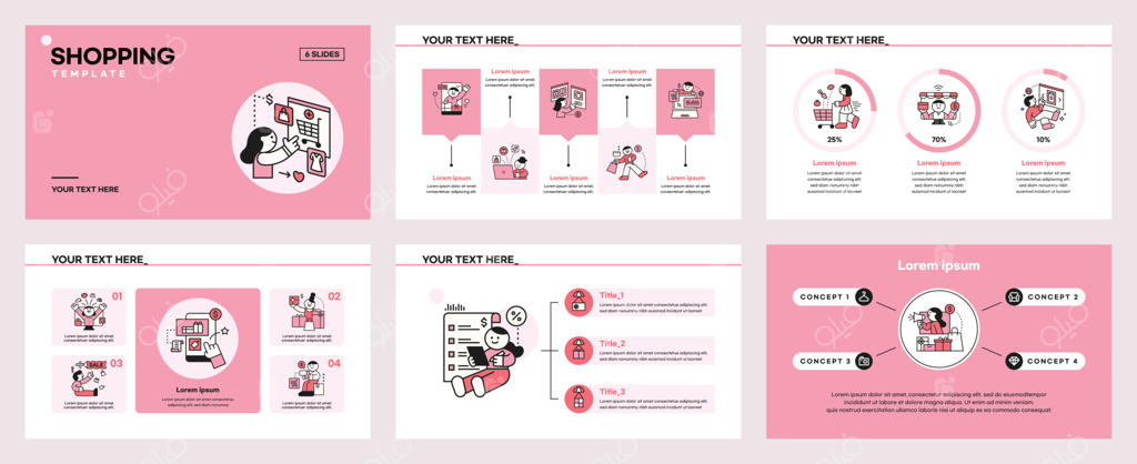 خرید آنلاین: مجموعه قالب بروشور و معرفی تجارت الکترونیک