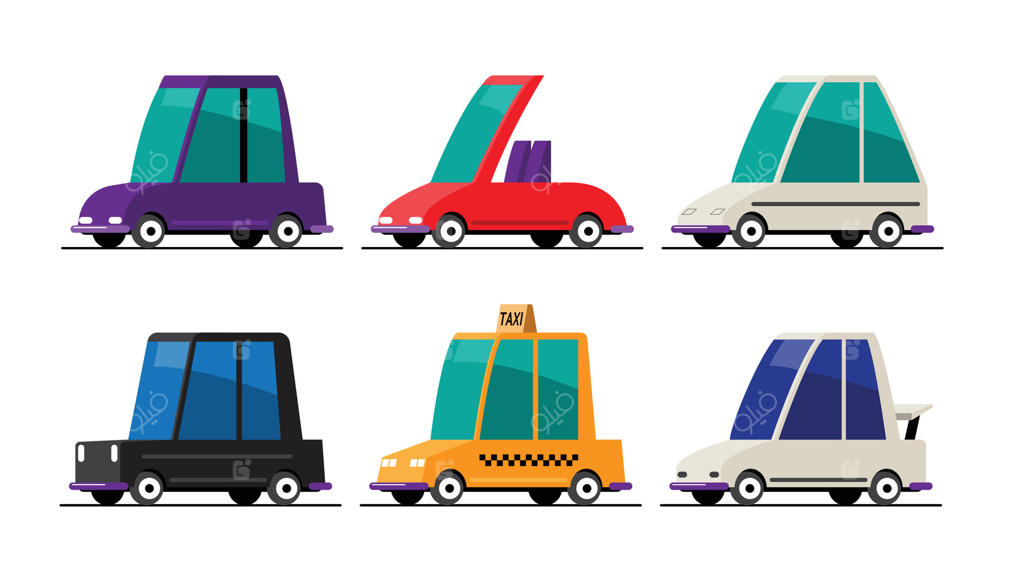 مجموعه‌ای از ماشین‌های کوچک و بامزه و بازیگوش