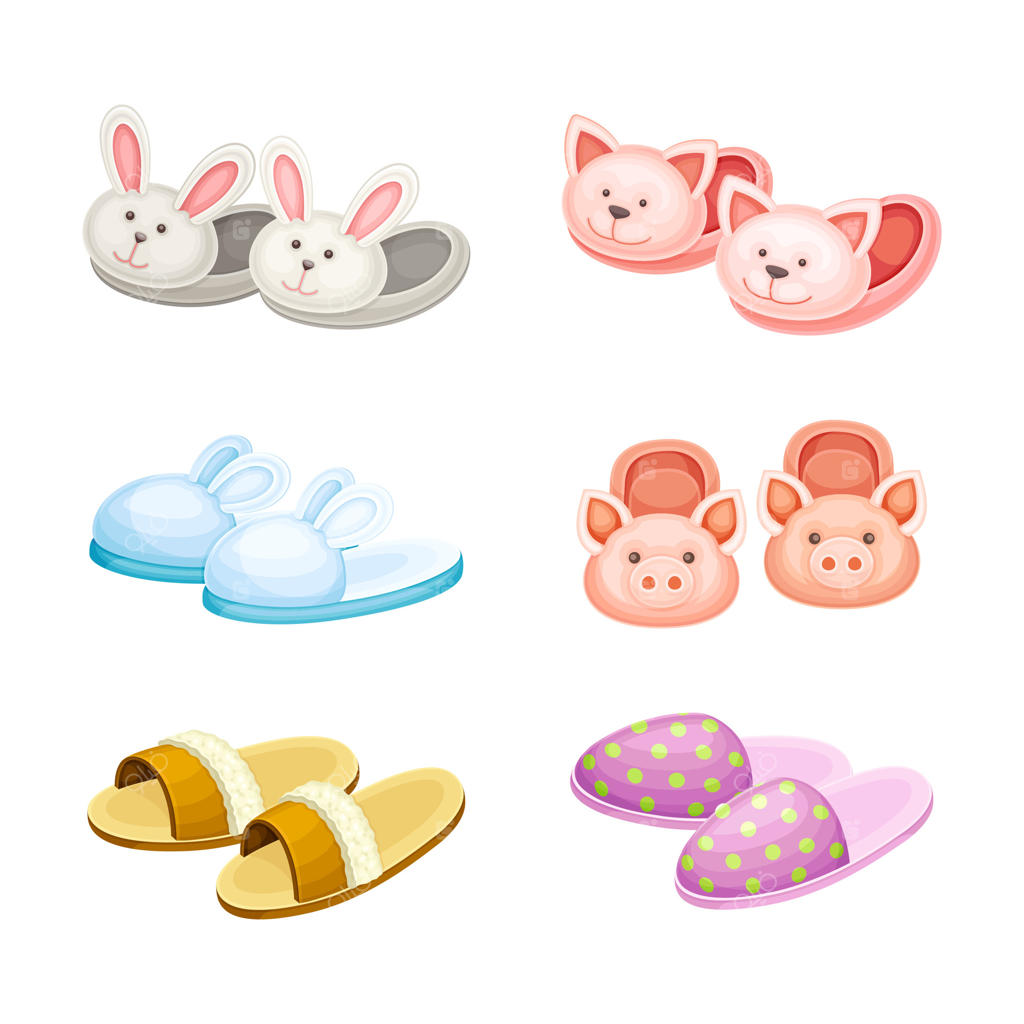 مجموعه پاپوش‌های خانگی بامزه؛ کفش‌های روفرشی نرم، پشمالو و راحت با طرح کارتونی سر خوک، خرگوش و گربه