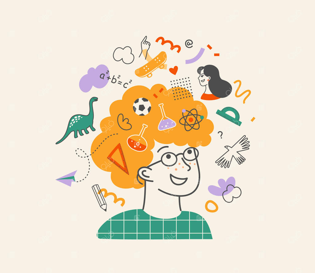 بازگشت به مدرسه: مفاهیم آموزشی و علمی (تصویرسازی ساده)