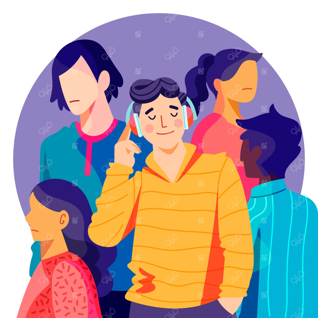 گوش دادن به موسیقی در میان جمعیت