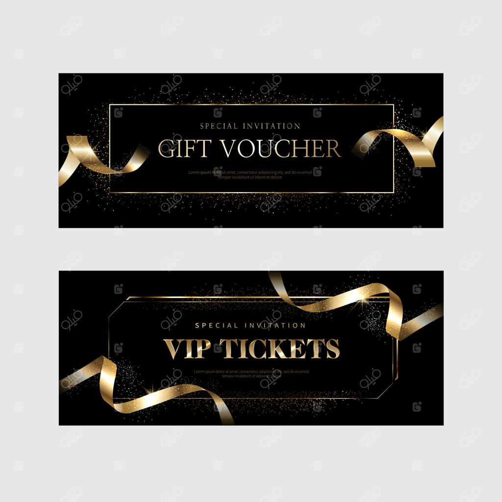 پس‌زمینه‌های شیک برای دعوت‌نامه‌ها و کوپن‌های ویژه و لوکس