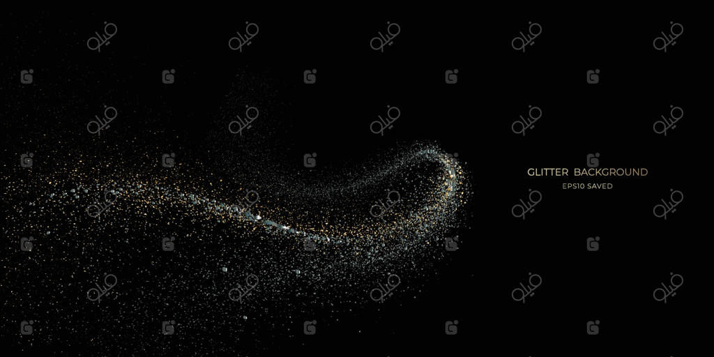 نور طلایی غبار ستاره، پس‌زمینه درخشان