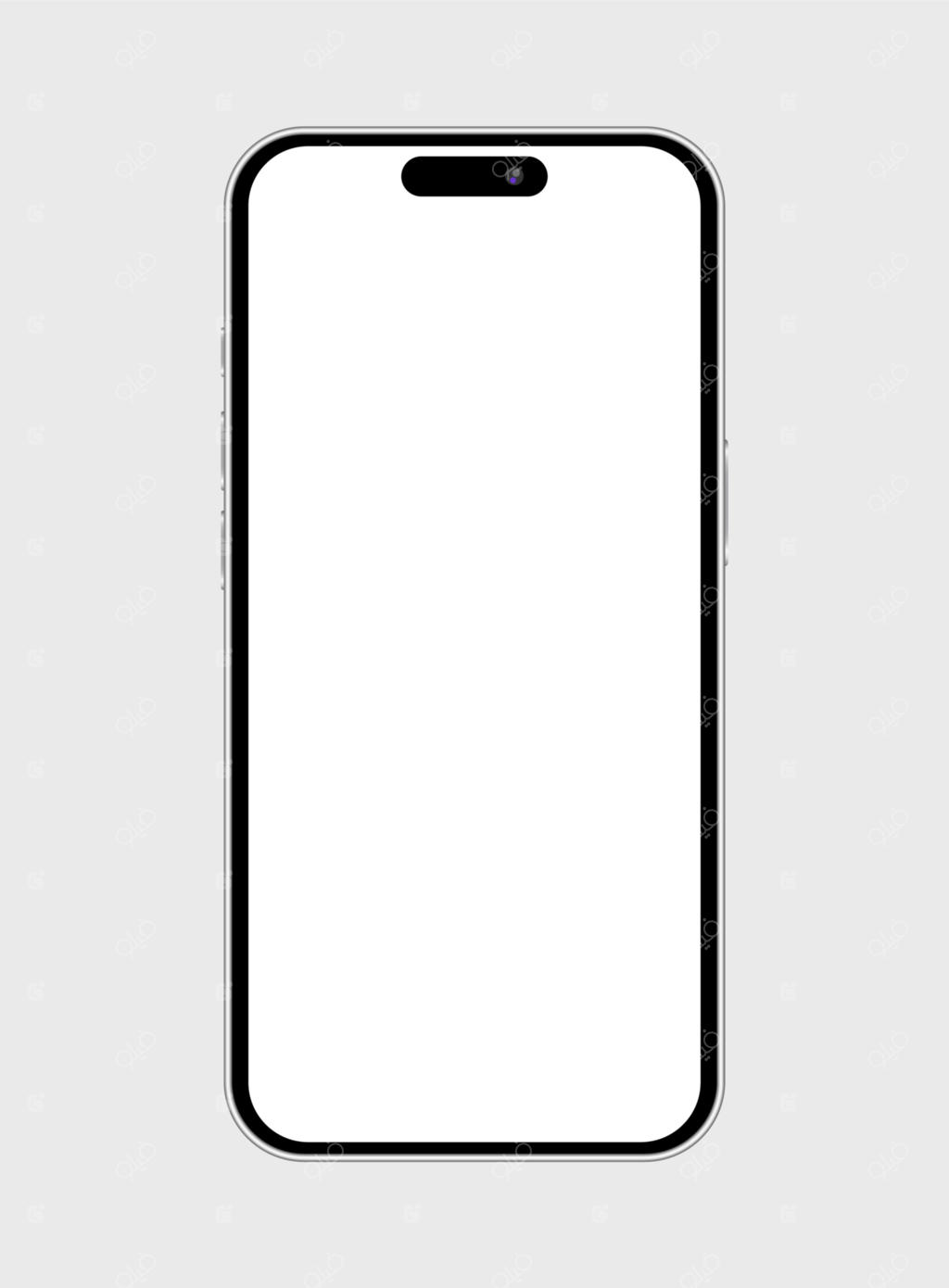 آیفون مشکی با بدنه پشتی سفید و نام iPhone روی آن