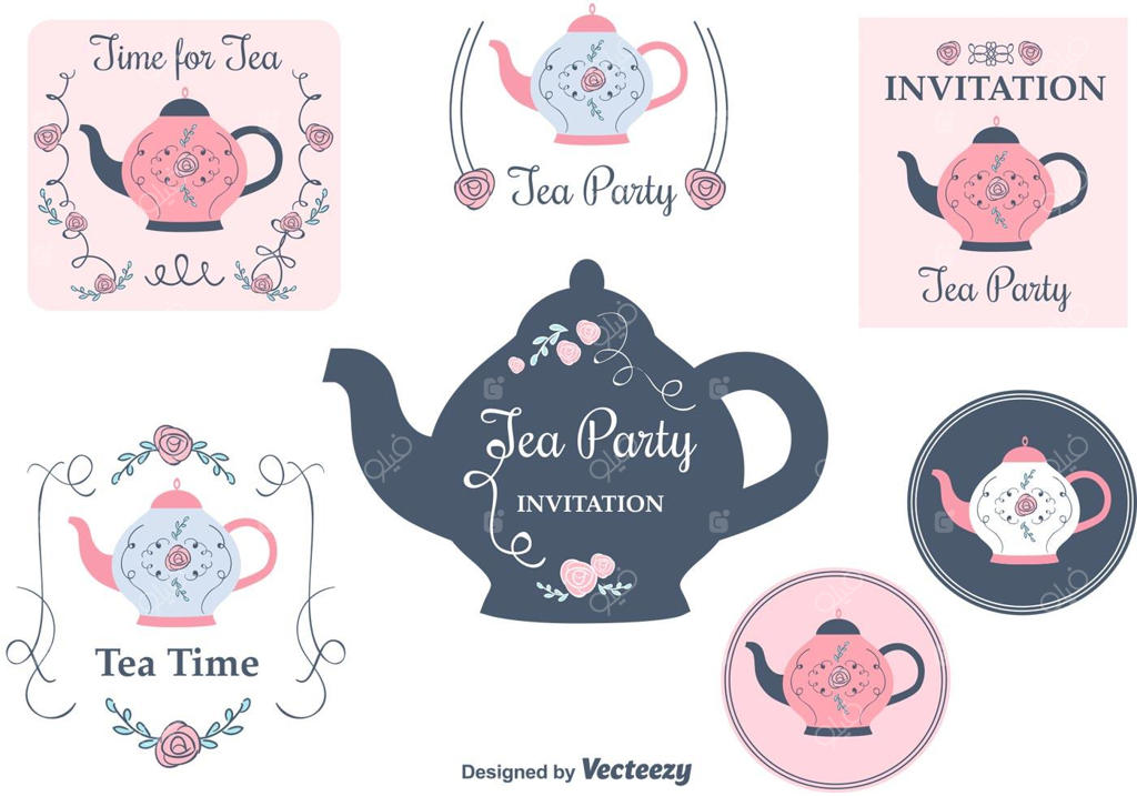 کارت‌های دعوت به مهمانی چای