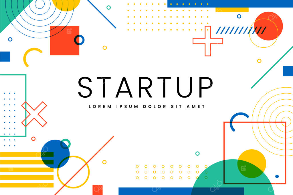 پس‌زمینه اشکال هندسی با طراحی تخت