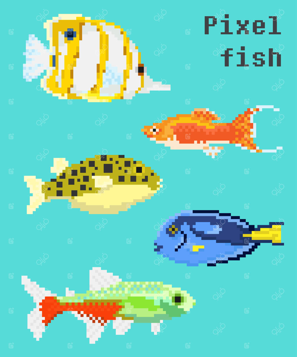 ماهی‌های زینتی پیکسلی