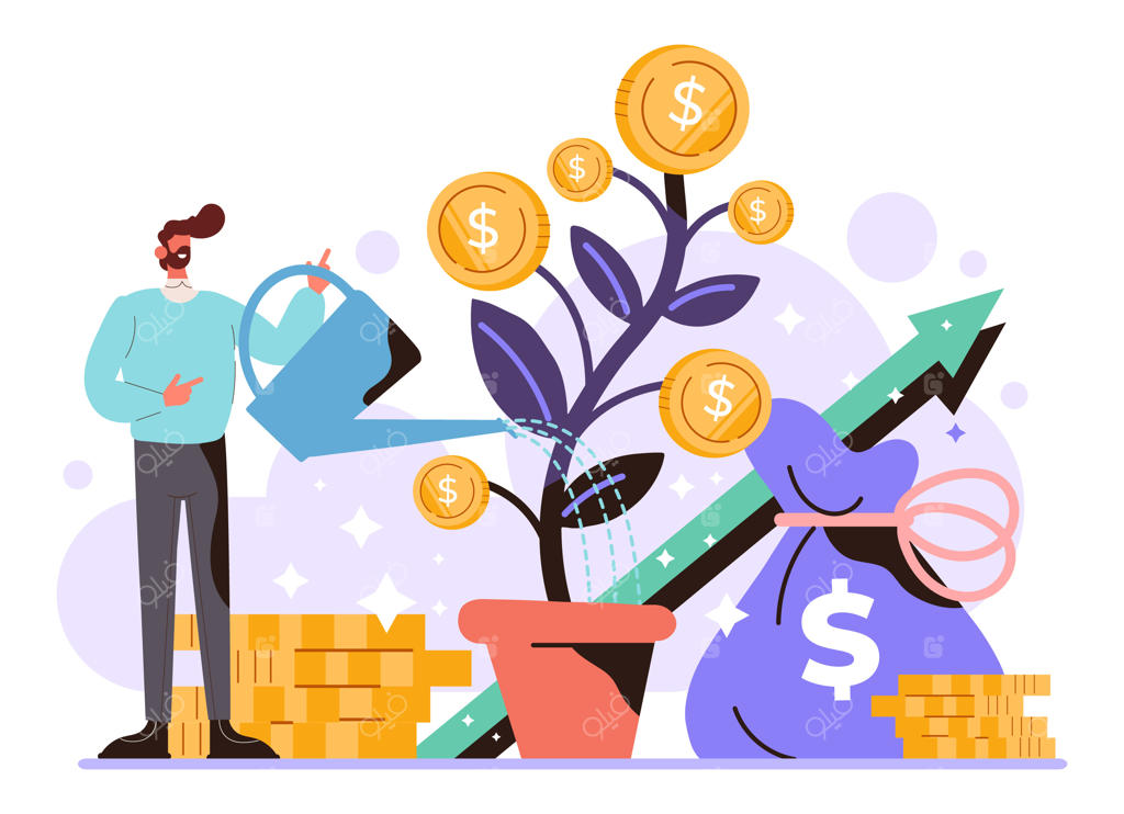 طرح سرمایه‌گذاری به سبک طراحی دستی و تخت