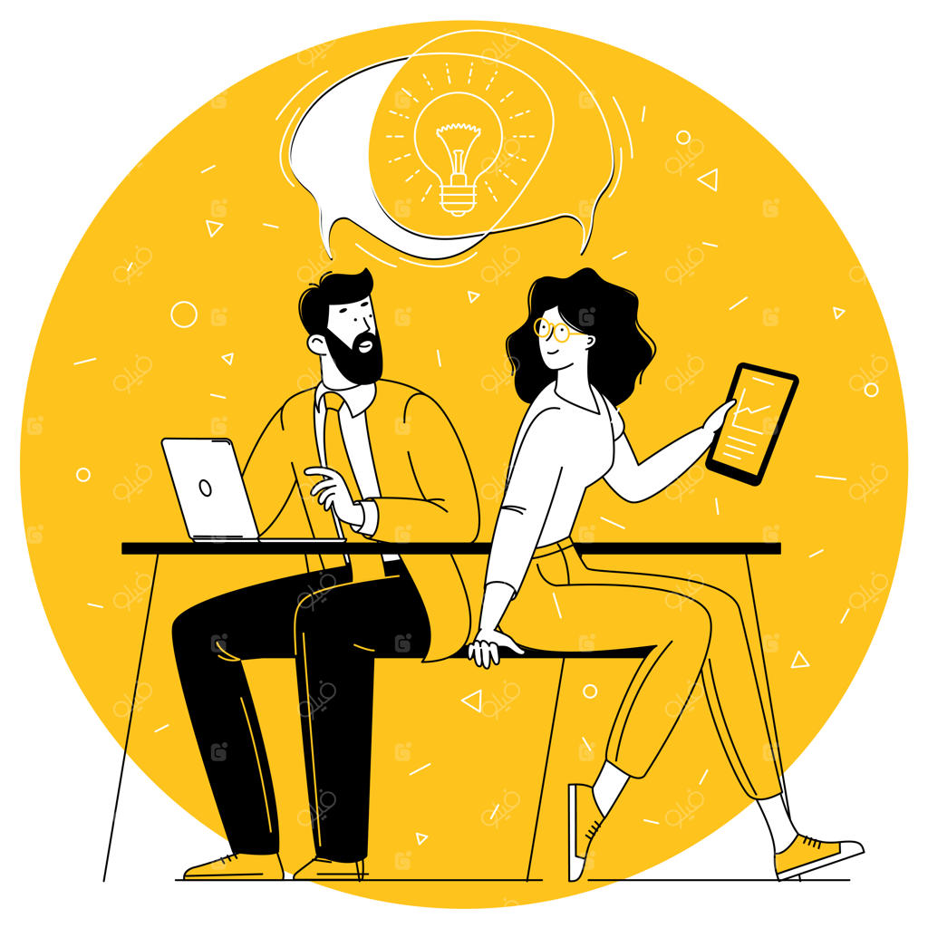 اشتراک‌گذاری ایده‌های تجاری، همکاری و کار تیمی