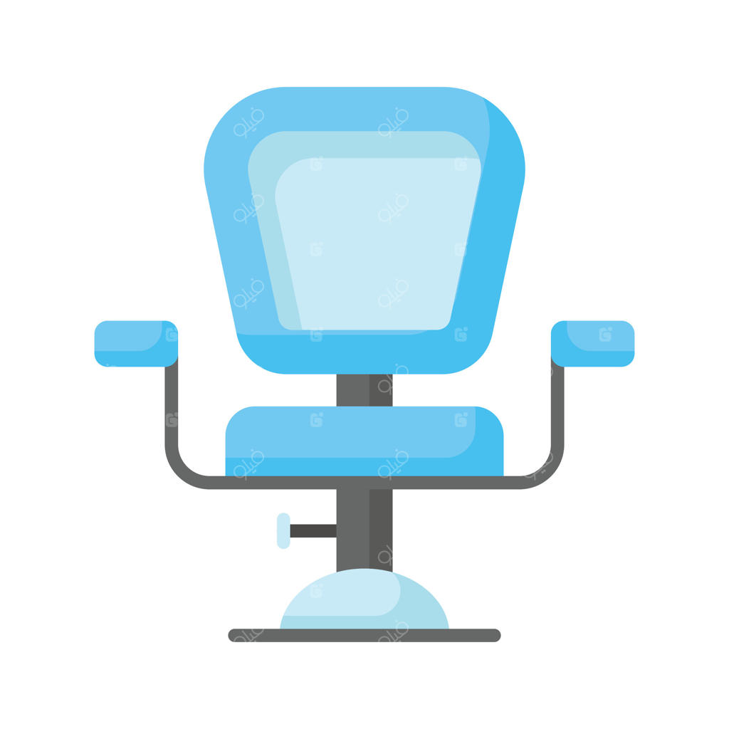 مبلمان سالن زیبایی، طراحی وکتور صندلی آرایشگری و صندلی اصلاح