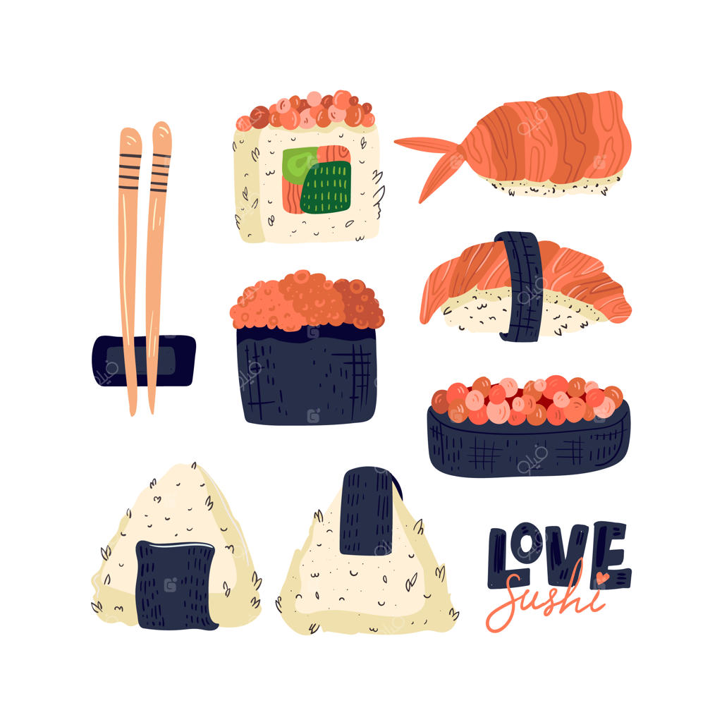 رول‌های سوشی: غذای سنتی و محبوب آسیایی