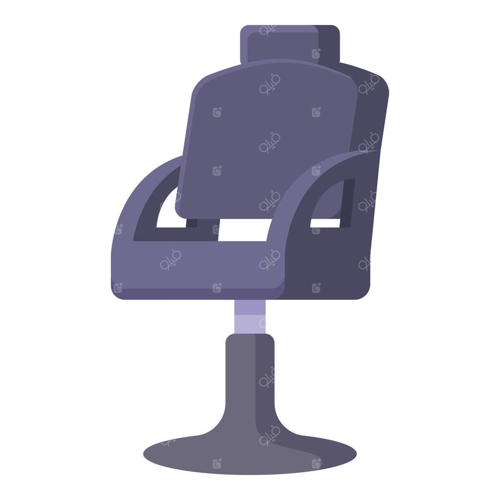 آیکون کارتونی صندلی آرایشگاه داخلی: ابزار خدمات مدرن