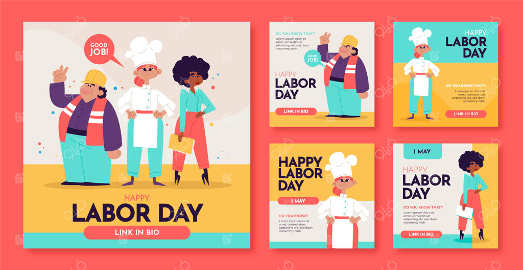 مجموعه‌ پست‌های اینستاگرام برای روز کار ساده