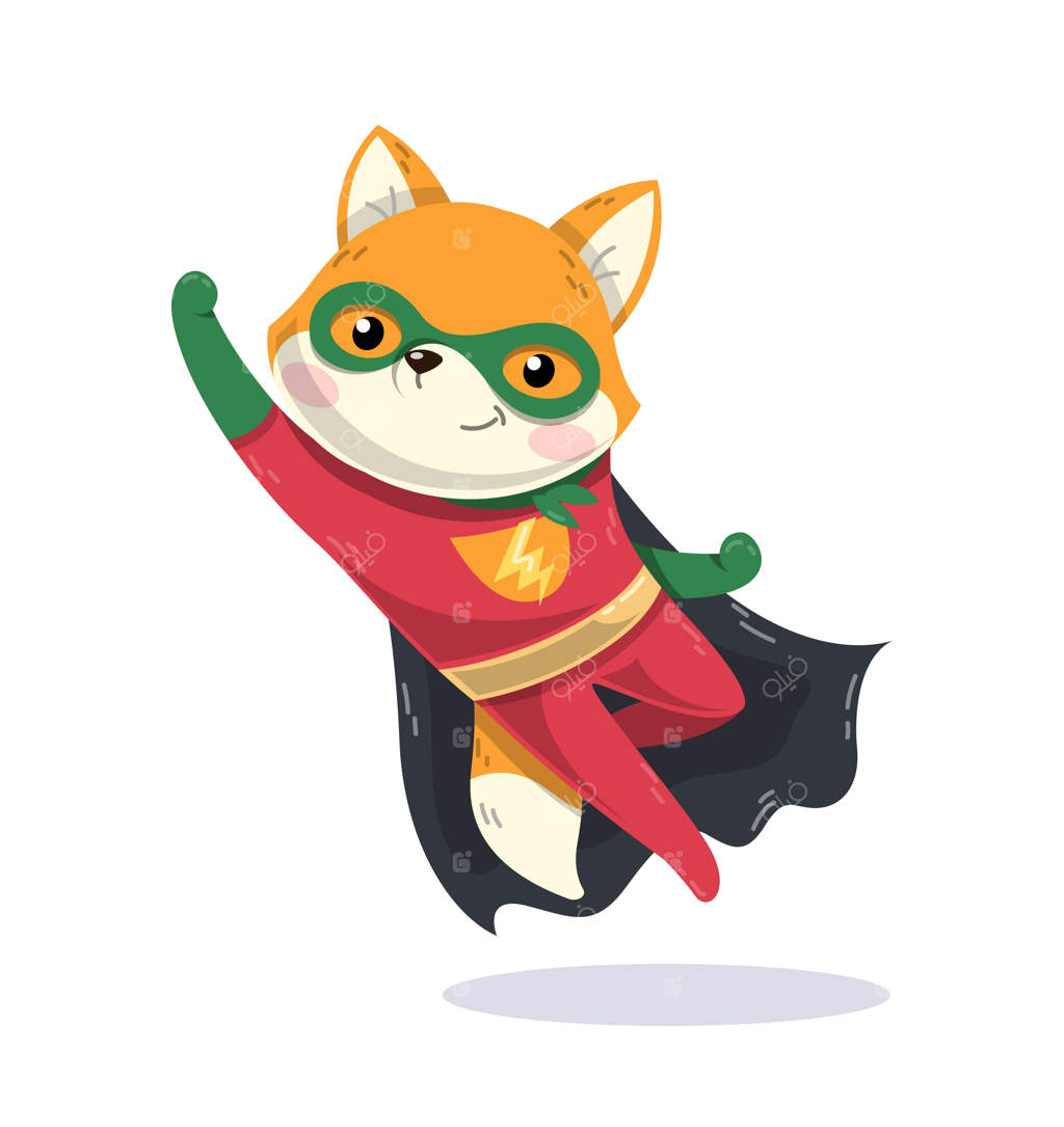 طراحی روباه ابرقهرمان