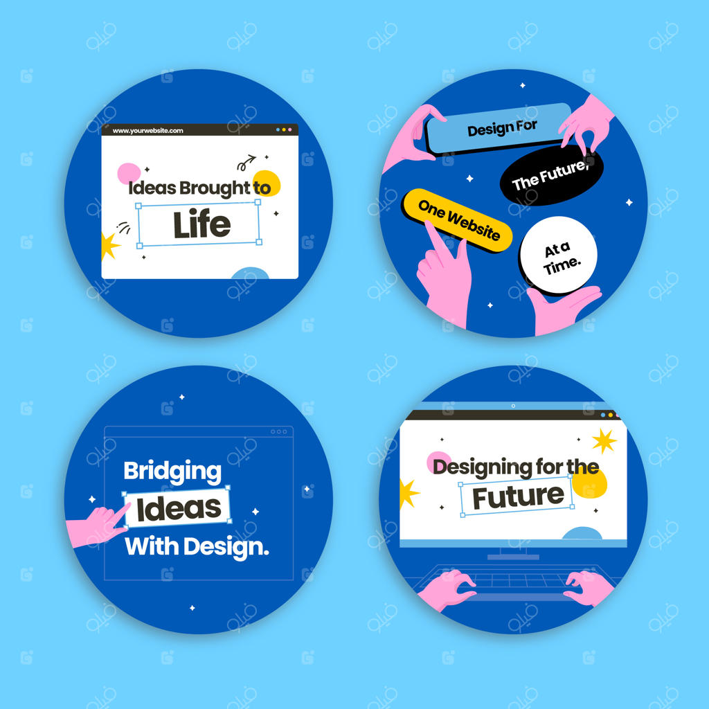 قالب برچسب‌های طراحی وب