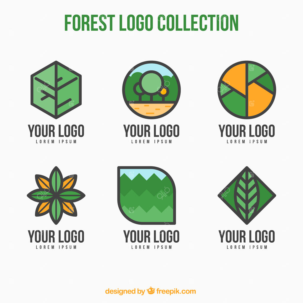 مجموعه‌ای از نشان‌های خطی طبیعت