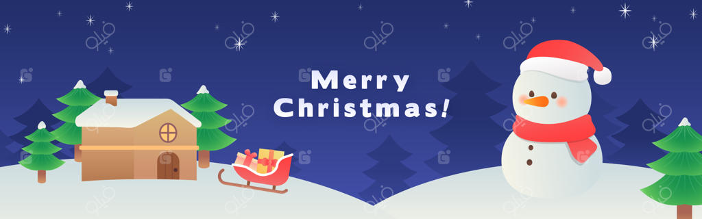 بنر زیبا و دلنشین تبریک کریسمس