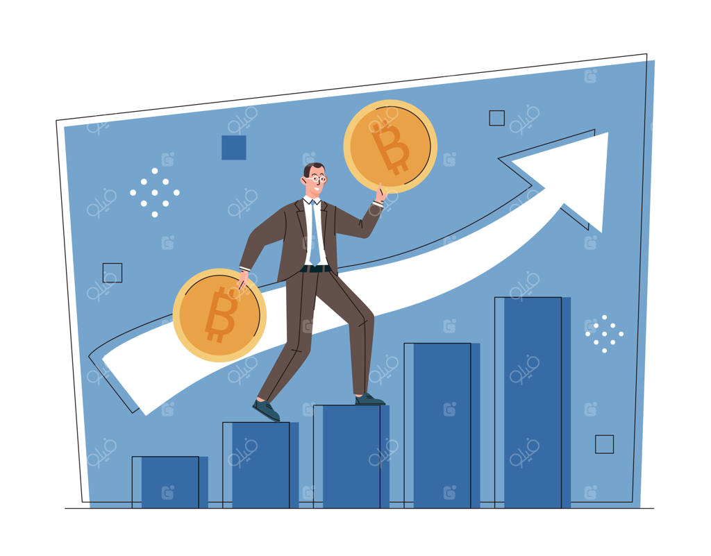 مفهوم افزایش قیمت بیت‌کوین و ارزهای دیجیتال
