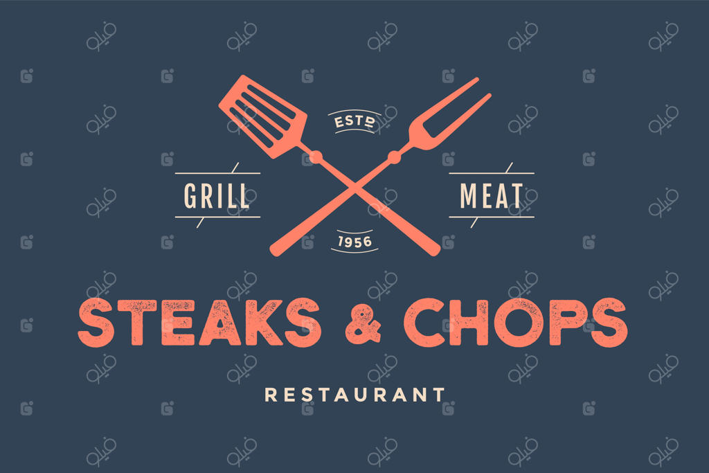 تصویرسازی رستوران استیک و کباب