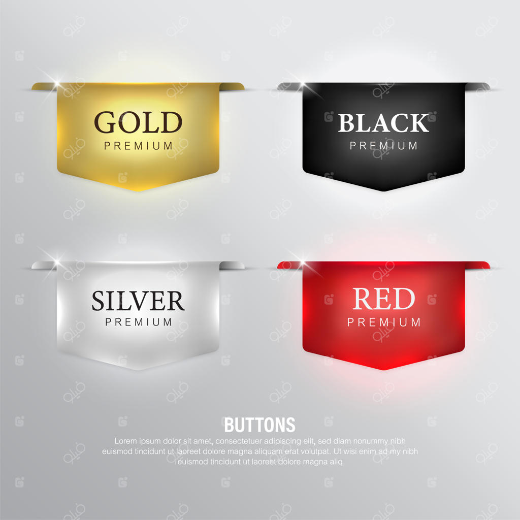 قرار دادن رنگ روبان روی پس‌زمینه سفید