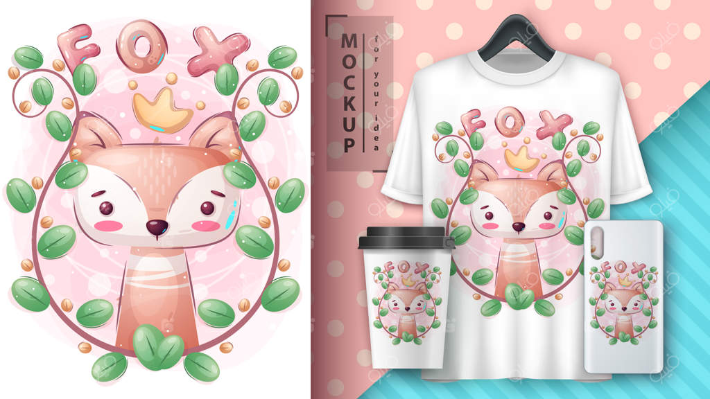 روباه در برگ‌ها: پوستر و محصولات تبلیغاتی