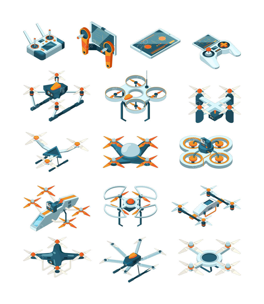 پهپادهای ایزومتریک: فناوری‌های مدرن حمل و نقل هوایی بدون سرنشین آینده. ارسال رادیویی با بالگردهای بدون سرنشین، تصویری از حمل و نقل معاصر