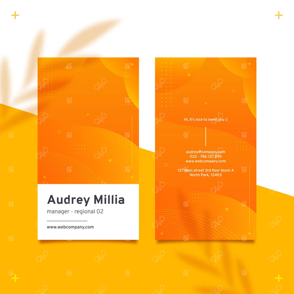 کارت ویزیت دو رو