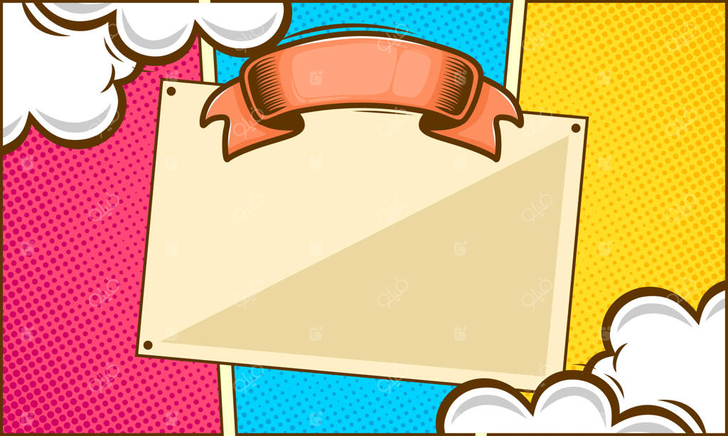 قالب پس‌زمینه خالی قاب کمیک