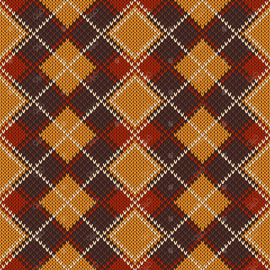 طرح ژاکت بافتنی با پترن موزاییکی انتزاعی.