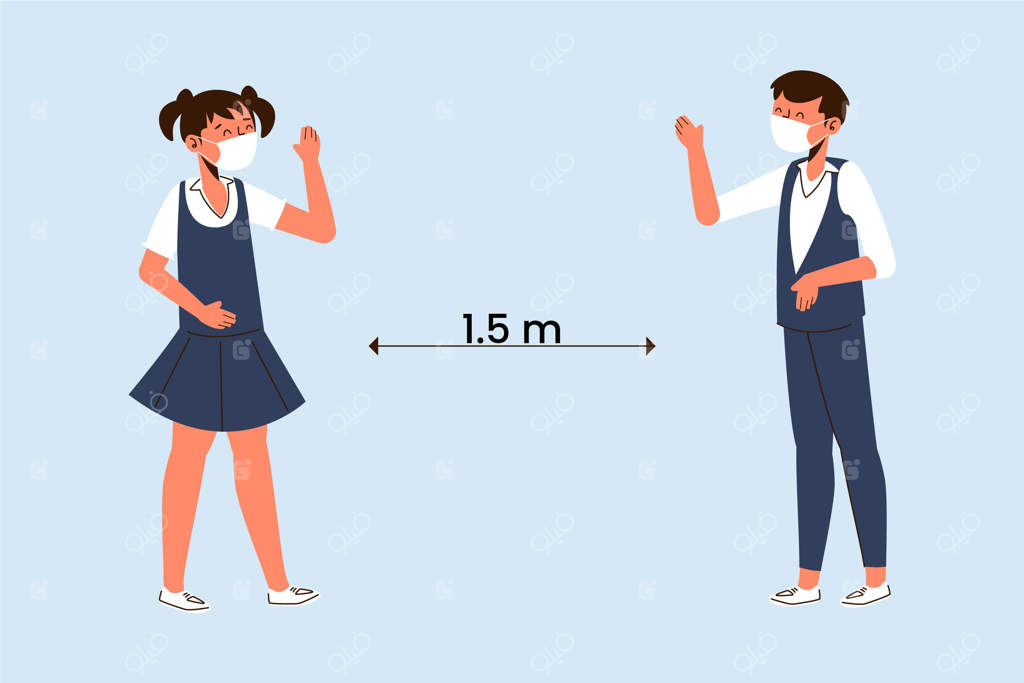 سلام و احوالپرسی دانش‌آموزان در شرایط جدید