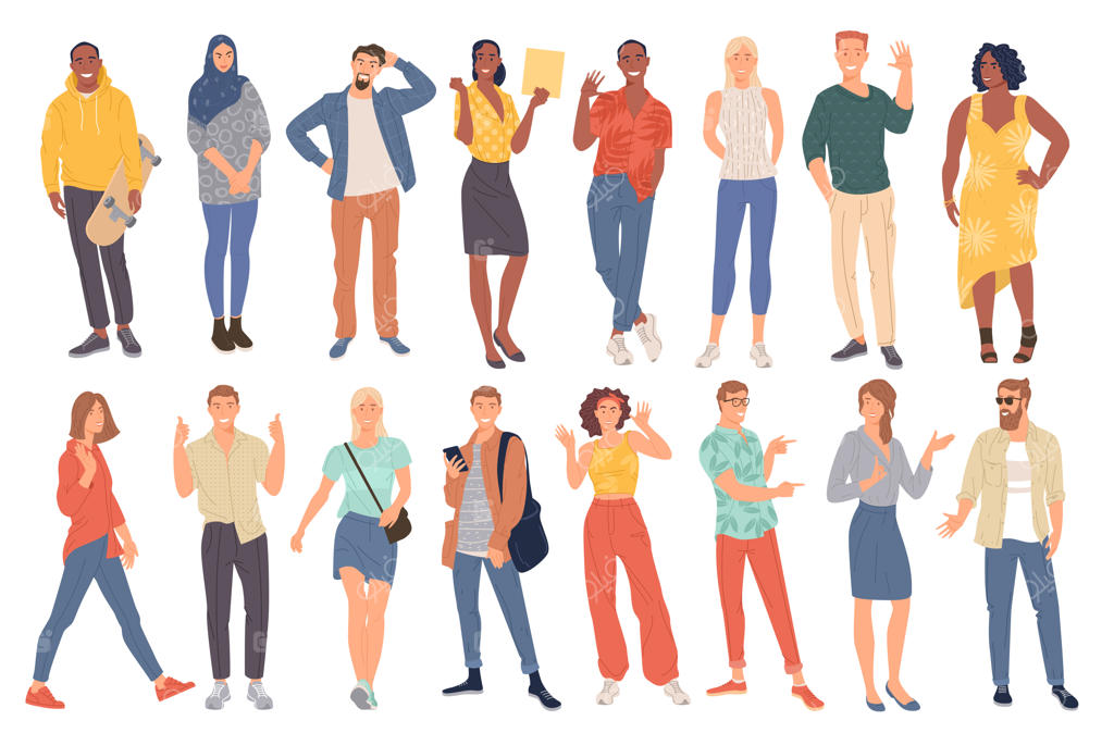 مفهوم تنوع در میان زنان و مردان جوان