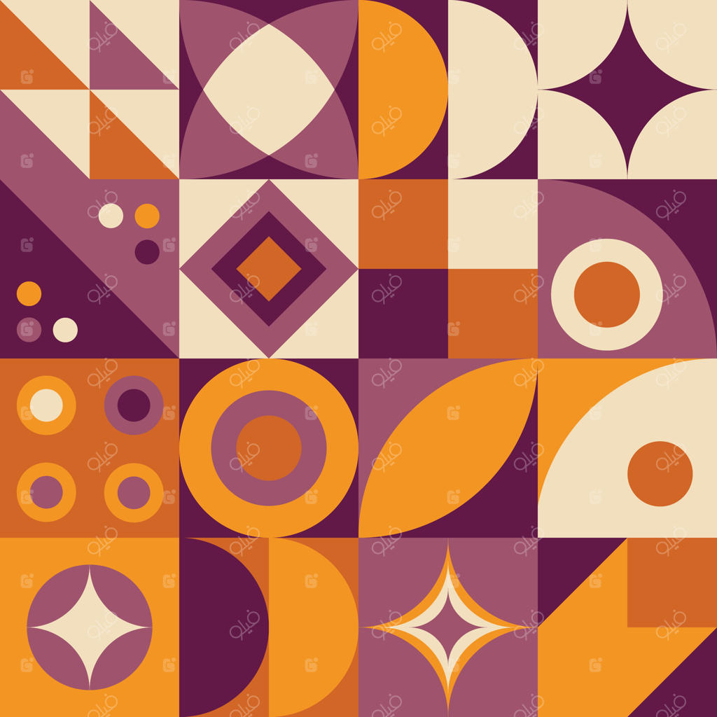 پس‌زمینه هندسی تخت