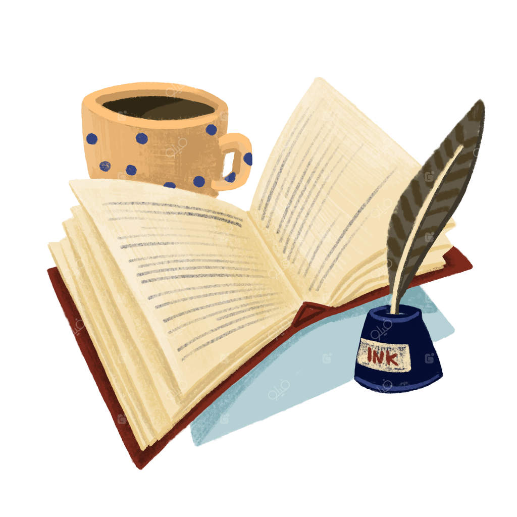 تصویر برداری کتاب‌ها بر روی پس‌زمینه سفید