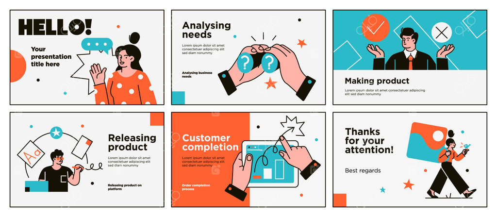 پترن طراحی زرد برای ارائه و پس‌زمینه اسلاید با حضور افراد تجاری