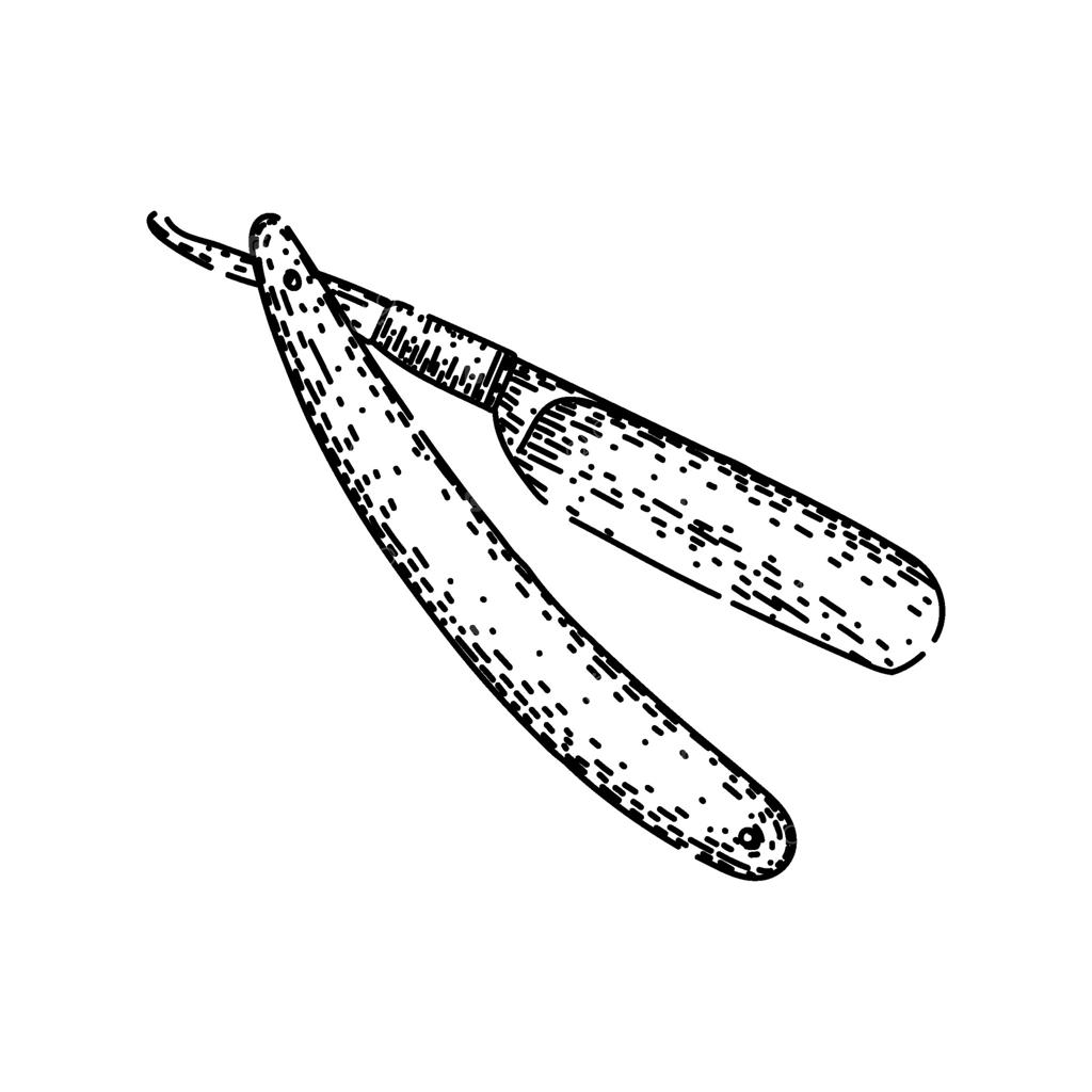 طرح دستی تیغ صاف سلمانی