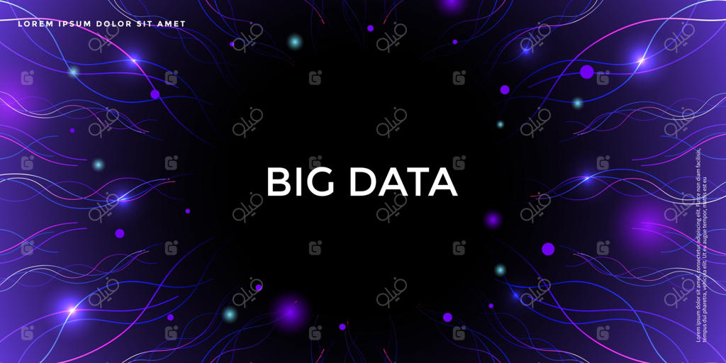 زمینه فناوری پیشرفته، مفهوم انتزاعی 5G، داده‌های کلان