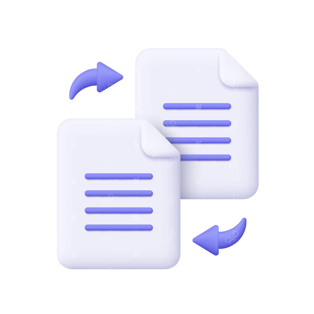 تصویرسازی انتقال اسناد برای اشتراک‌گذاری آسان