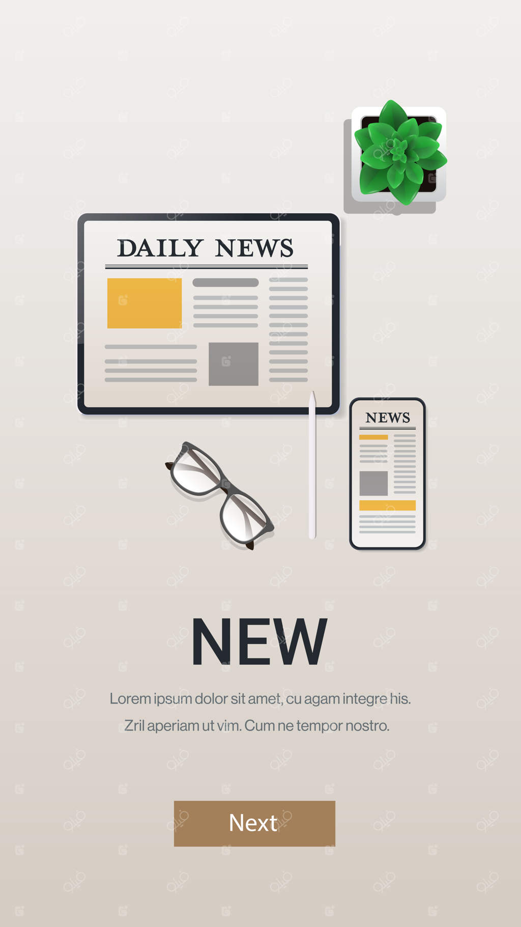 اخبار روزانه روی صفحه‌های گوشی هوشمند و تبلت: برنامه روزنامه آنلاین و ارتباطات رسانه‌ای