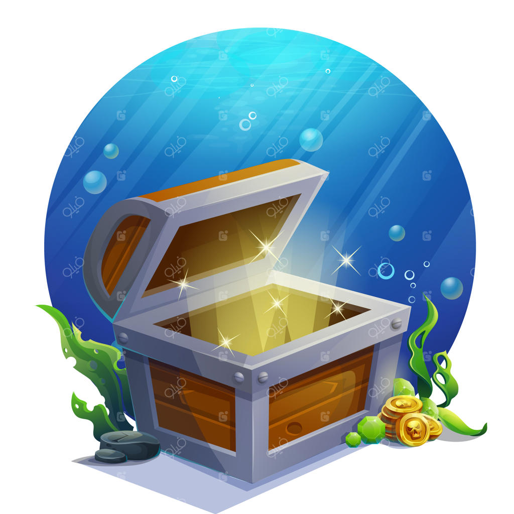 تصویرسازی خلاقانه: جعبه گنج خالی و باز