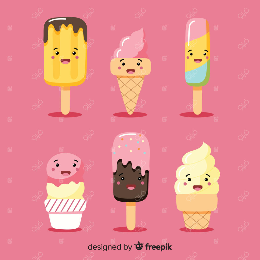 مجموعه شخصیت‌های بامزه بستنی