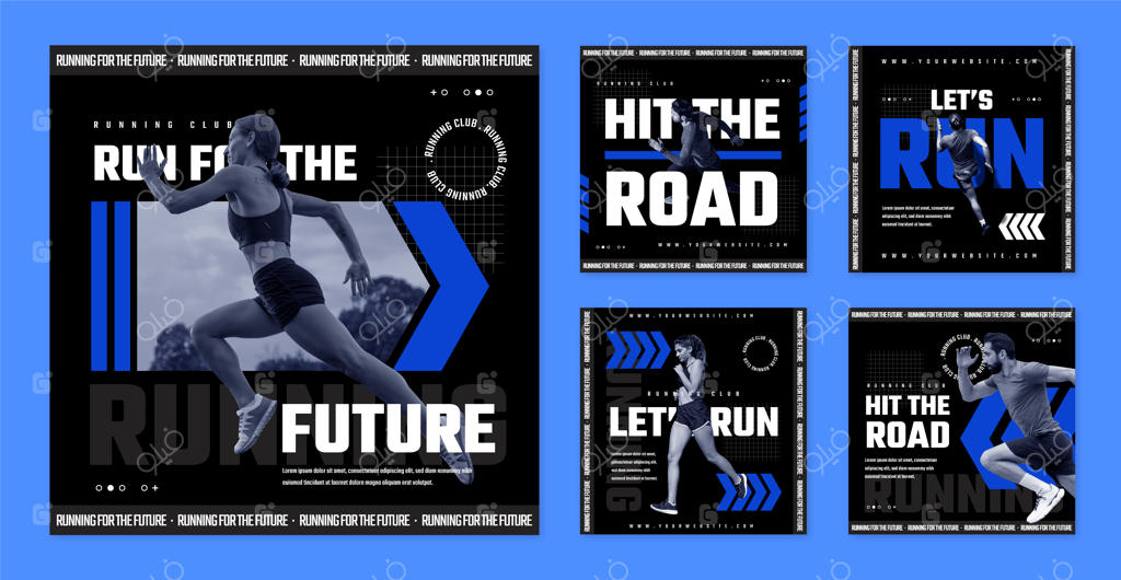 طرح قالب باشگاه دویدن