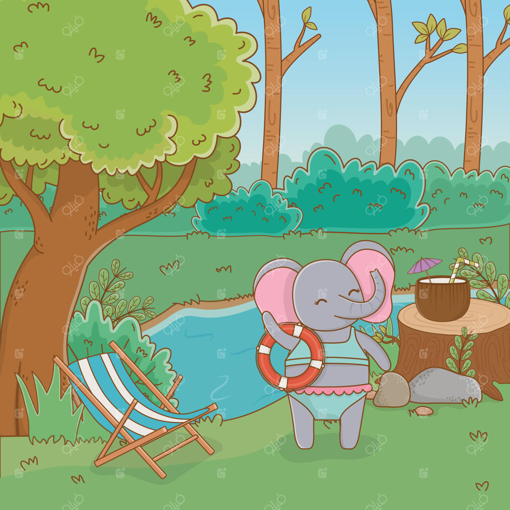 فیل در جنگل