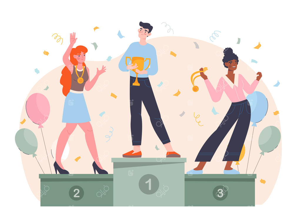 قهرمانان روی سکو