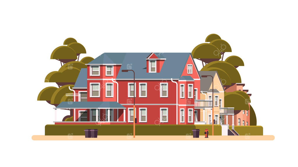 نمای ساختمان مدرن شهری و امروزی