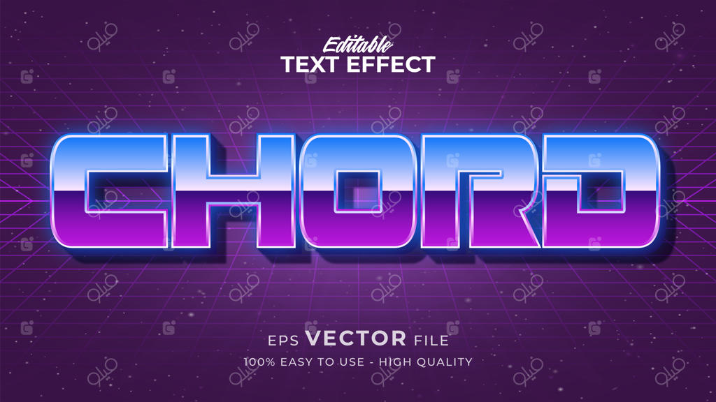 افکت قابل ویرایش متن - تم سبک متن موزیک